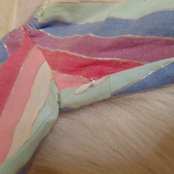 Privacy please cherry mini in prism dress Striped Pastel Size Medium M Bow Urban - Picture 9 of 12